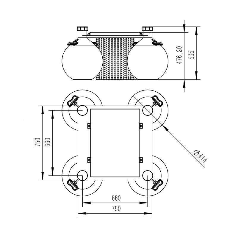 Buoy Water Monitoring Product Dimensions