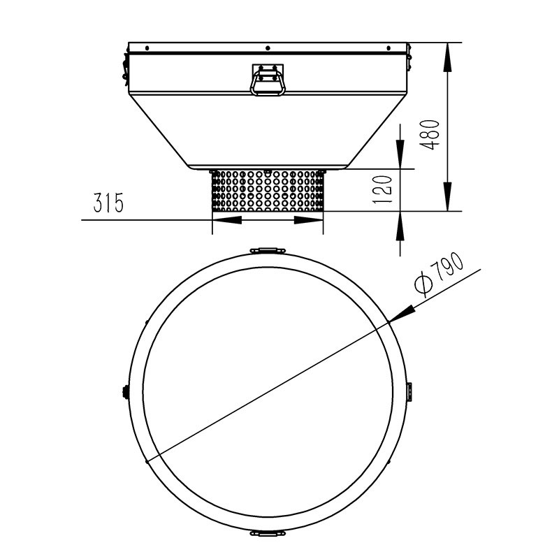  IoT Water Quality Monitoring Station Product Dimensions