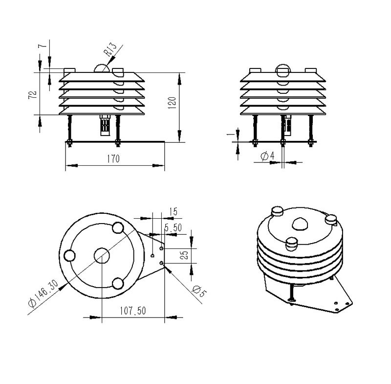 Greenhouse sensor product dimensions