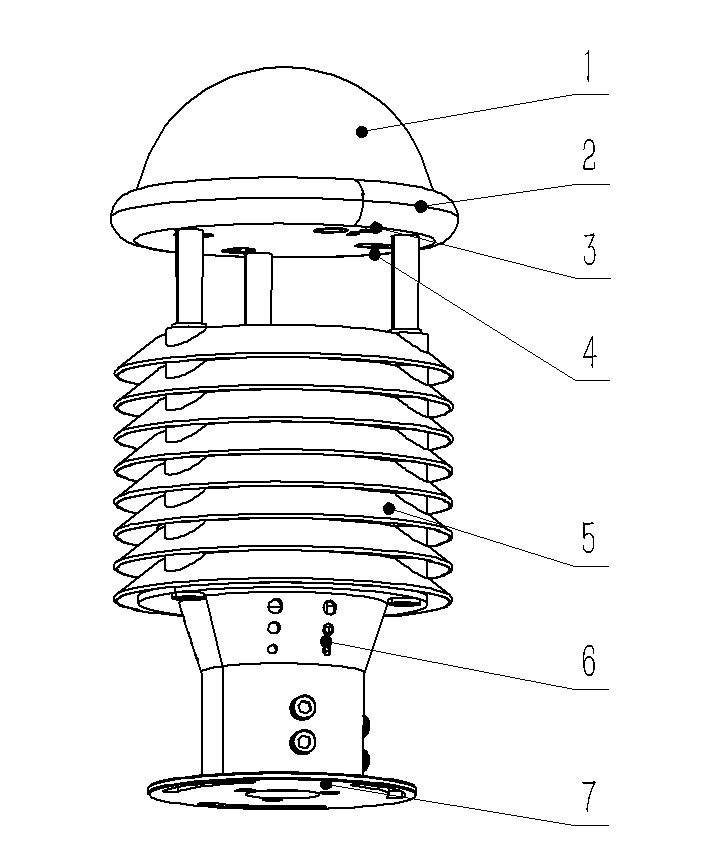 Ultrasonic Automatic Weather Sensor Product Structure Diagram