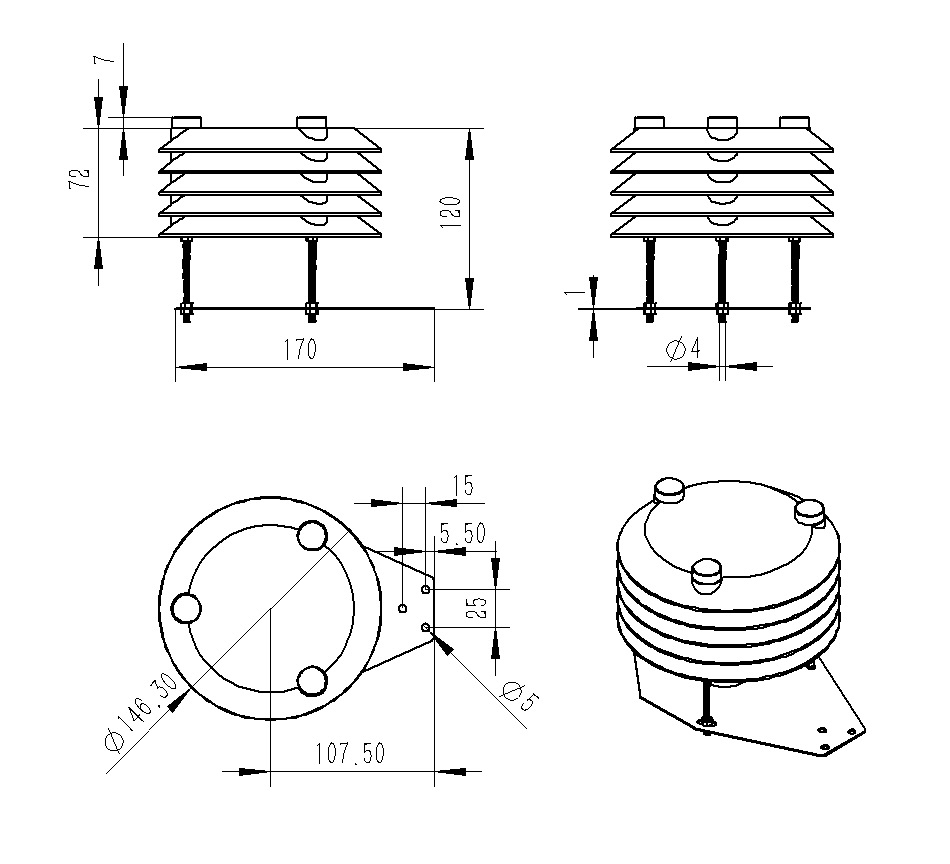 Carbon dioxide sensor product dimensions