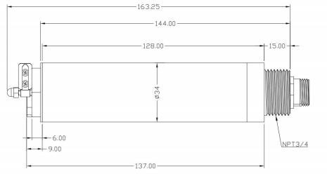 Chlorophyll Sensor size chart